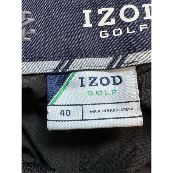 Izod Golf Shorts Mens Performance Polyester Zip Pocket 2 pack 40 Size - Picture 11 of 12